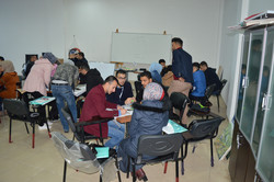 Students working together